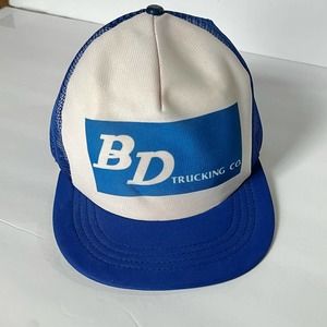 Vintage BD trucking company snap back trucker hat USA made